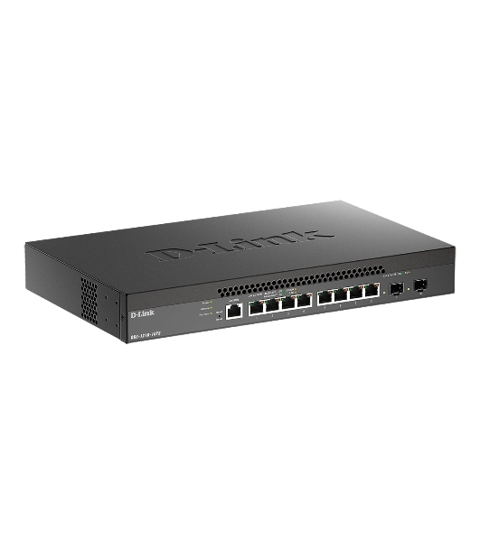 Коммутатор D-Link DXS-1210-10TS/B2A, 8×10 Гбит/с + 2×10 Гбит/с SFP+, управляемый