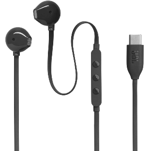 Проводные наушники JBL Tune 305C черный, вкладыши, USB Type-C