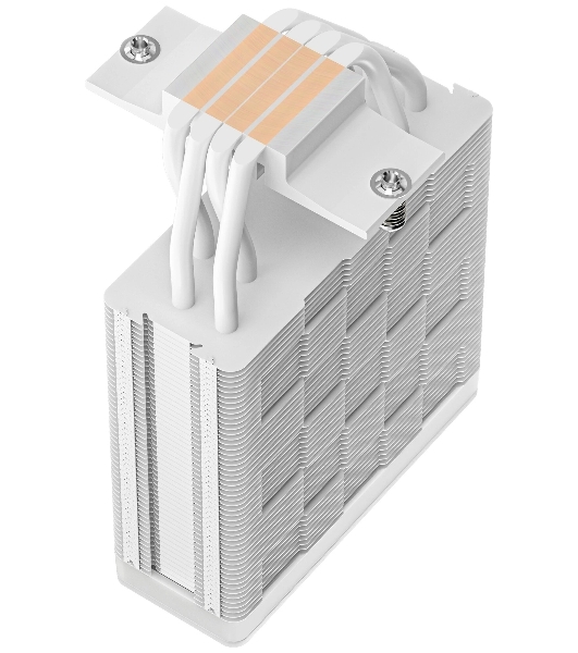 Кулер для процессора DEEPCOOL AG400 WH ARGb V2 белый 120мм алюминий+медь 2100rpm 31.6db 4-pin 220W 152мм