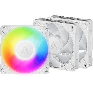 Вентилятор корпусной ARCTIC P12 Pro A-RGb (White) - 3 Pack- retail (ACFAN00326A)