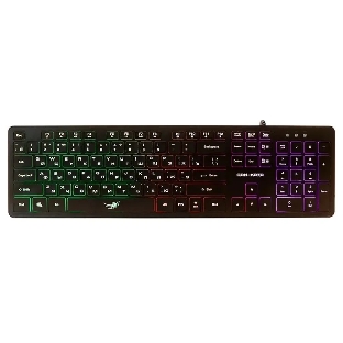 Клавиатура проводная Dialog Gan-Kata KGK-17U BLACK - игровая с RGb-подсветкой, USB, черная