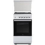 Плита Газовая Flama N FG 24239 W белый (стеклянная крышка) реш.чугун, фото2