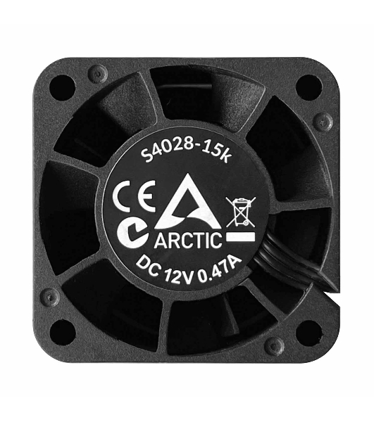 Вентилятор для корпуса Arctic S4028-15K черный, 40 мм, 15000 об/мин, 4 pin