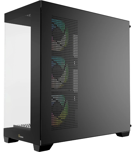 Компьютерный корпус Ocypus Gaммa C72 BK ARGB ATX/win/black/4 ARGB fans/no PSU/Tempered Glass