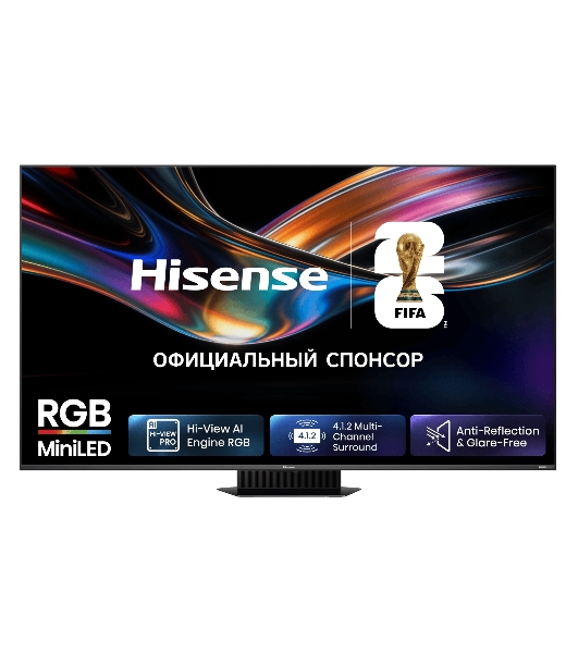 Телевизор Hisense 65' 65UR9S угольно-серый RGB Mini LED 4K UHD 170Hz Smart TV 4GB/128GB