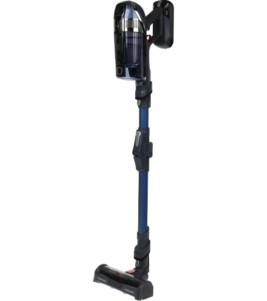 Пылесос вертикальный Tefal X-Force Flex 11.60 Aqua TY9890WO синий/серый, питание от аккумулятора, 130 Вт, уборка сухая/влажная, пылесборник 0.9 л