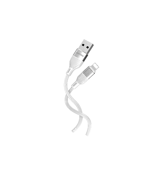 Кабель Smartbuy (iK-512-S72w) S72 Lightning белый, 2.4 А, сил., 1м