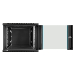 Шкаф телекоммуникационный 19' настенный 9U ExeGate EC-WM-9U.600.G.BLACK (19', 9U, 600x600x500мм (ШхГхВ), передняя дверь закаленное стекло, съемные боковые панели, пыле- и влагозащита IP23, черный RAL 9004), фото10
