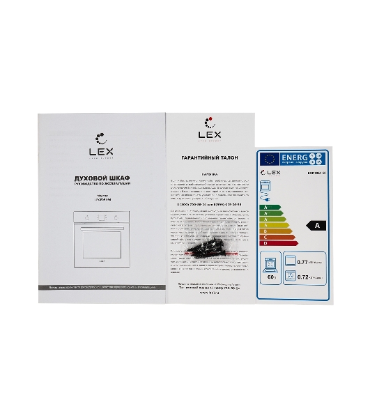 Духовка электрическая LEX EDP 094 WH60л 9 функций, встраиваемая