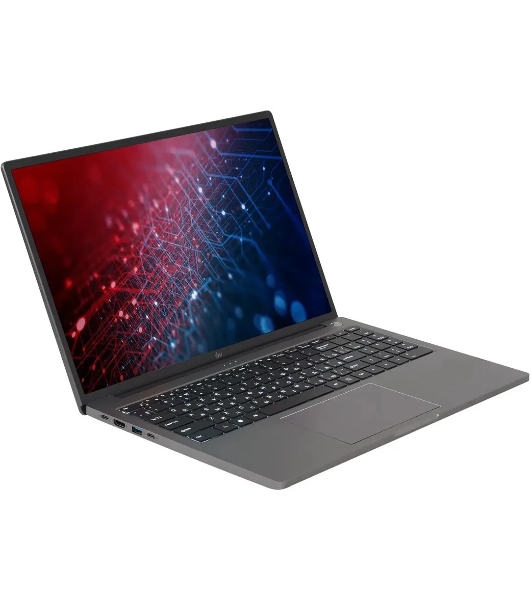 Ноутбук IRU Strato 16ALMR Core i7 12650H 32Gb SSD512Gb Intel UHD Graphics 16' IPS FHD (2560x1600) Windows 11 Pro grey WiFi BT Cam 5400mAh (2164683)