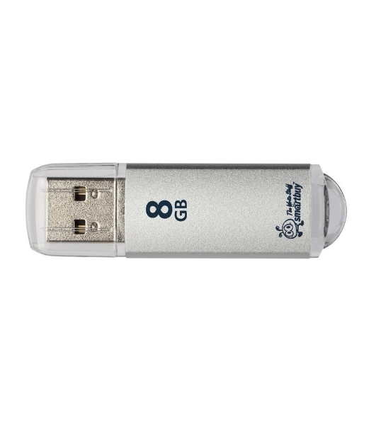 Флешка USB Smartbuy 8 Gb USB <USB 2.0> Smartbuy V-Cut серебристый(SB8 GbVC-S)