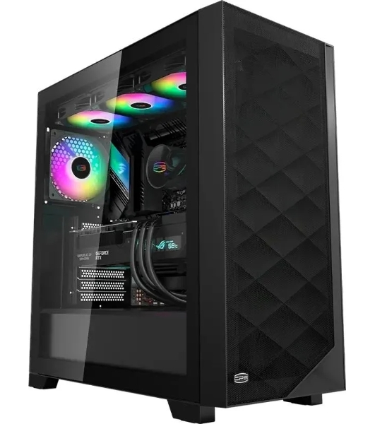 Компьютерный корпус PcCooler C3D510 BK ARGb черный без БП ATX 3x120мм 2xUSB3.0 1xUSB3.1 audio bott PSU