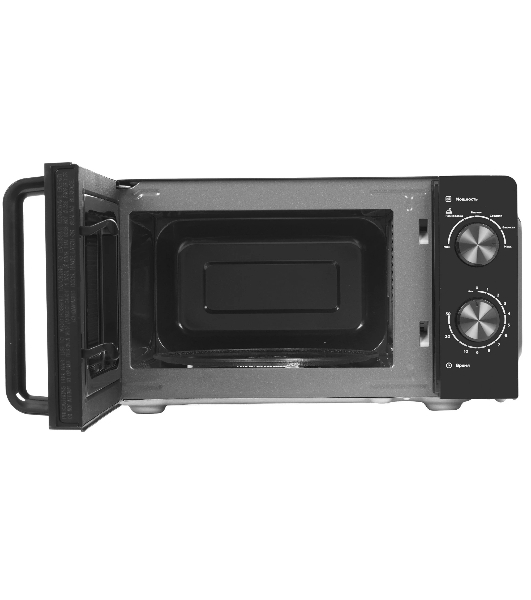 Микроволновая печь BQ MWO-20004SM/W черный, 20 л, 700 Вт, переключатели - поворотный механизм