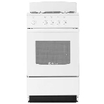 Плита газовая De Luxe 5040.45Г (Щ) -001 белый, конфорок 4 газовых, духовка 46 л, 50 см x 85 см x 50 см, фото 1