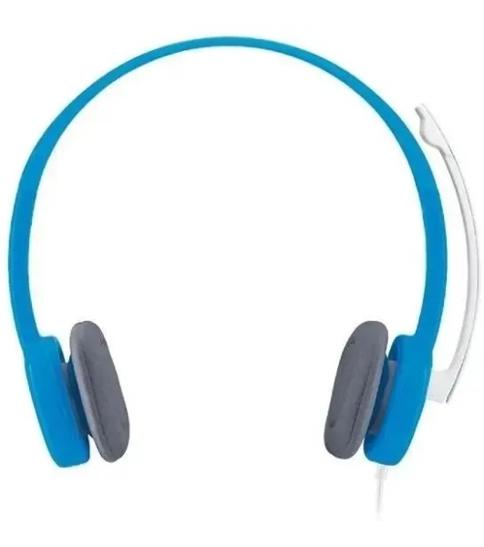 Гарнитура Logitech H150 голубой, проводная, 3.5 мм