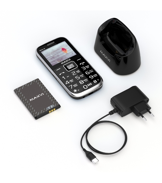 Мобильный телефон Maxvi B6ds up черный