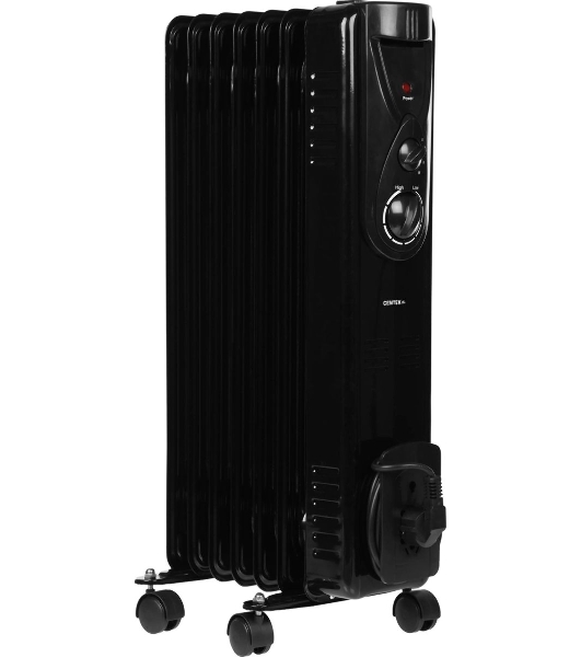 Обогреватель масляный Centek CT-6200 (7 секций) черный, 700/1000/1500Вт, 3 режима, механический термостат