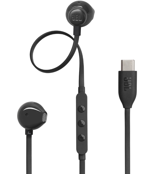 Проводные наушники JBL Tune 305C черный, вкладыши, USB Type-C