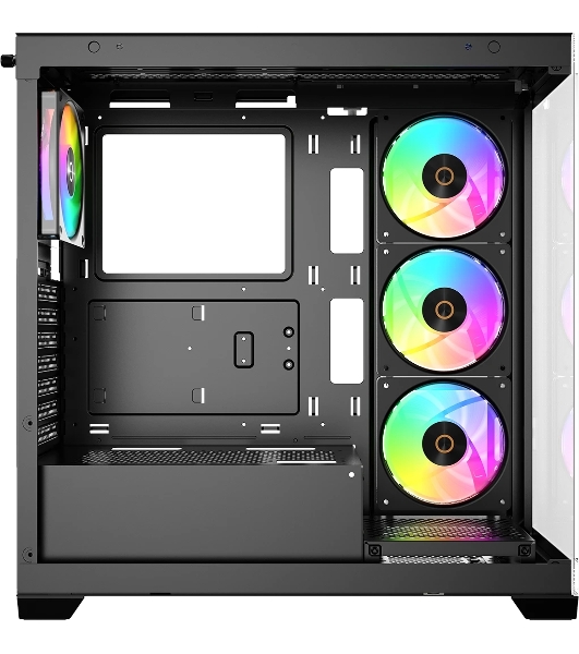 Компьютерный корпус Ocypus Gaммa C72 BK ARGB ATX/win/black/4 ARGB fans/no PSU/Tempered Glass