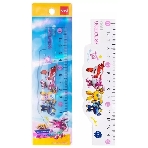 Линейка Deli Super Wings EH658 пластик дл. 15 см ассорти, фото 1