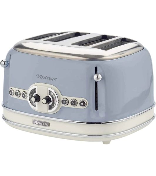 Тостер Ariete 00C015605AR0 синий, 1600 Вт, 4 слота