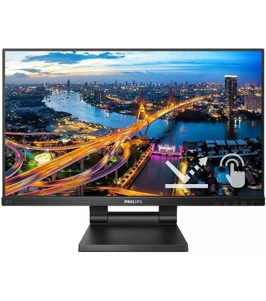 Монитор 23.8' Philips 242B1TC IPS 1920x1080, 75 Гц, 4 мс, 16:9, 250 кд/м2, 1xHDMI, 1xDP, 1xVGA, 4xUSB 3.2, сенсорный, выход на наушники, черный