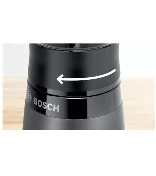 Блендер стационарный Bosch MMB2111S черный, 450 Вт, 1 скорость