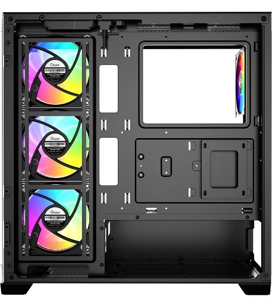 Компьютерный корпус Ocypus Gaммa C72 BK ARGB ATX/win/black/4 ARGB fans/no PSU/Tempered Glass