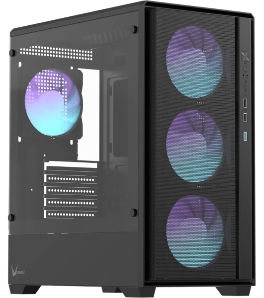 Корпус Formula Air Mesh G5 Black, Mini-Tower, чёрный, 3 x 120 мм