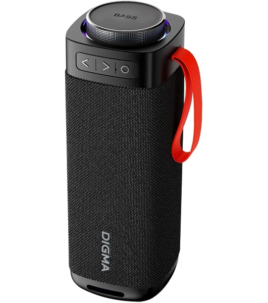 Портативная колонка Digma D-PS1522 черный 60W 2.0 BT 10м 3000mAh