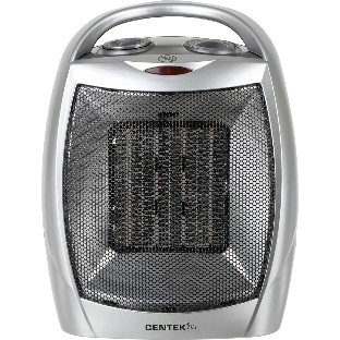 Тепловентилятор Centek CT-6020 серый, 750/1500 Вт, 15 м2, термостат