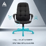 Кресло Бюрократ CH 002 черный, экокожа, фото5