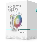 Кулер для процессора DEEPCOOL AG400 WH ARGb V2 белый 120мм алюминий+медь 2100rpm 31.6db 4-pin 220W 152мм, фото10
