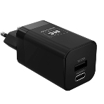 Сетевое зарядное устройство MORE CHOICE NC85 1USB+1Type-C 3.0A PD 20W+QC3.0, черный, фото3