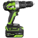 Дрель-шуруповерт GREENWORKS GD24DD60, 24 В, 0 Ач, 60 Нм, бесщеточный, ударный, фото2