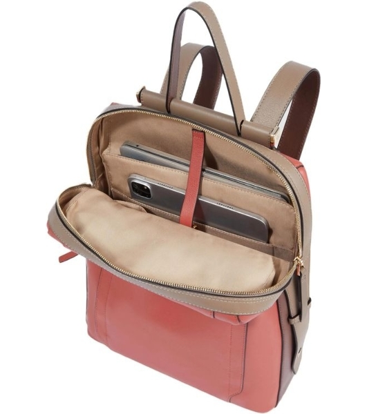 Рюкзак женский Piquadro Circle CA4576W92/ARTM терракотовый/кофейный кожа