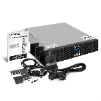Источник бесперебойного питания On-line ExeGate PowerExpert ULS-2000.LCD.AVR.6C13.USB.RS232.SNMP.BC.2U 2000VA/2000W, On-Line, PF=1, LCD, 6*C13, RS232, USB, SNMP-slot, встроенные батареи 12V 7.2Ah - 6шт, батарейный коннектор, подключение до 4 внешних батарейных блоков 72В, Rackmount 2U/Tower, металлический корпус, черный, фото3