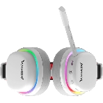 Гарнитура Marvo HG9069W Monka Echo белый, беспроводная + проводная, радиоканал, до 10 ч, подсветка, совместимость с PS5, Xbox, фото3