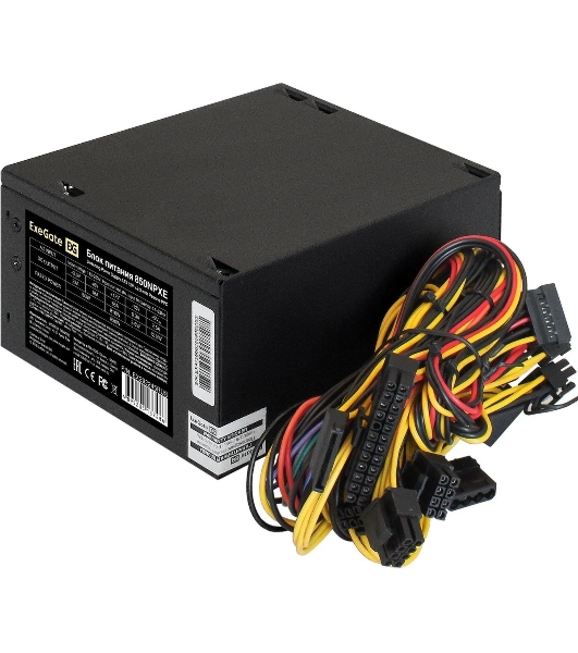 Блок питания ExeGate 850NPXE (EX292245RUS-PC), 850Вт, 120мм, черный