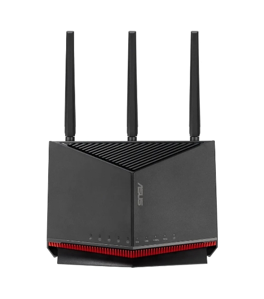 Маршрутизатор ASUS RT-BE86U, черный/красный, 90IG08W0-MO9A0V