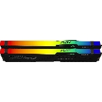 Оперативная память Kingston Fury Beast, DDR5, 64Gb (2x32GB), 5600MHz, CL36, DIMM, радиатор, RGb, черный, фото3