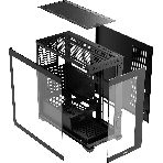 Компьютерный корпус Ocypus Gaммa C72 BK ARGB ATX/win/black/4 ARGB fans/no PSU/Tempered Glass, фото8