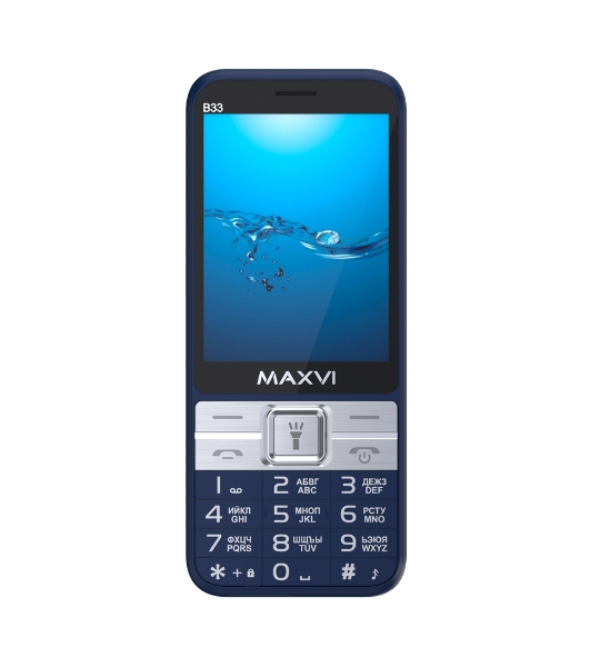 Мобильный телефон Maxvi B33 синий