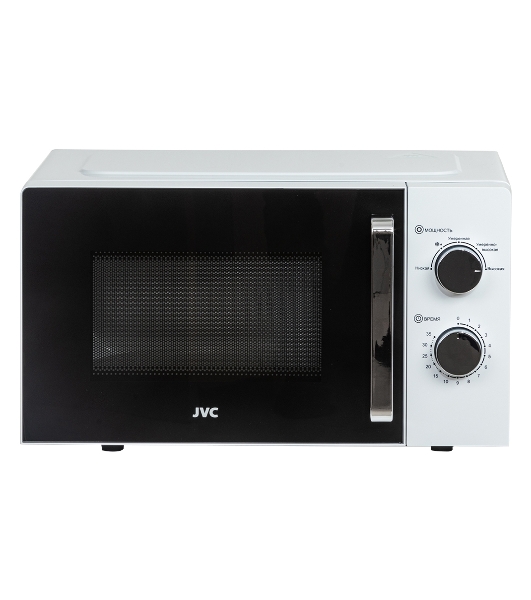 Микроволновая печь JVC JK-MW134M белый, 20 л, 700 Вт, переключатели - поворотный механизм