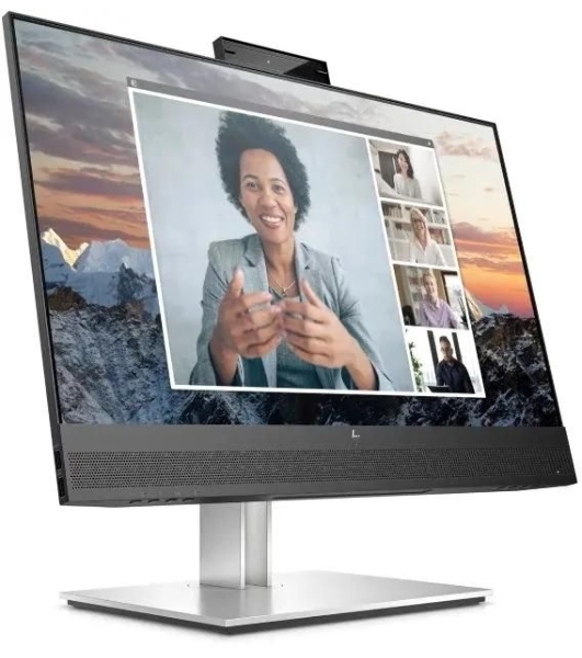 Монитор 23.8' HP E24m G4 Conferencing IPS 1920x1080, 75 Гц, 5 мс, 16:9, 300 кд/м², DP 1.2, HDMI 1.4, USB-C (65 Вт), USB Hub (4x USB 3.0), 3.5 Jack, Ethernet, веб-камера, динамики (2x5 Вт), черный