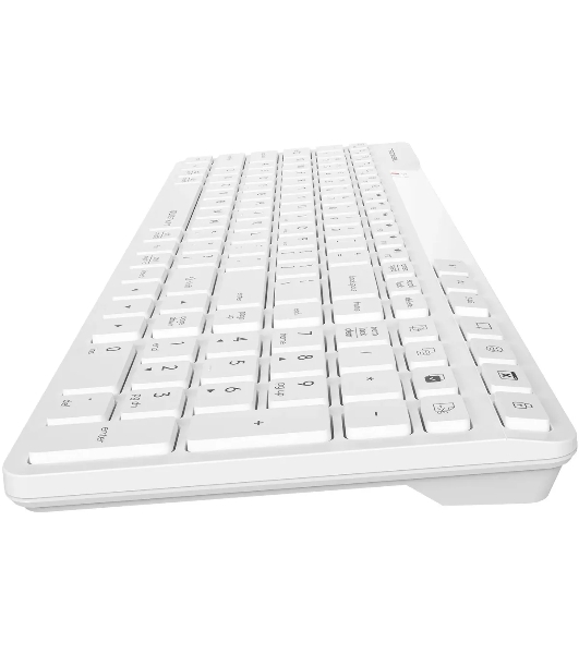 Клавиатура A4Tech Fstyler FBK27C AS белый USB беспроводная BT/Radio slim Multimedia (FBK27C AS)