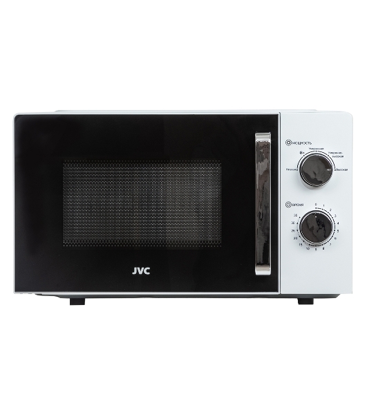 Микроволновая печь JVC JK-MW134M белый, 20 л, 700 Вт, переключатели - поворотный механизм