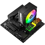 Кулер для процессора ID-COOLING SE-214-XT V2 ARGB LGA1851/1700/1200/115X/AM5/AM4 (16шт/кор, TDP 200W, PWM, 4 тепл.трубки прямого контакта, FAN 120мм, Addressable RGB LED) RET, фото2