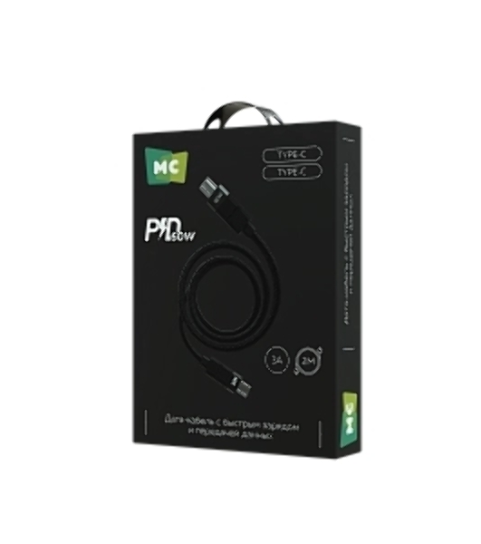 Дата-кабель MORE CHOICE (4620202554987) K87aa 2м USB 3.0A PD60W для Type-C Type-C- 2м, черный