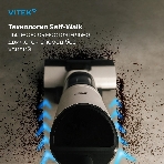 Пылесос моющий Vitek VT-FW11PRO белый/черный, питание от аккумулятора, 120 Вт, уборка сухая/влажная, пылесборник 0.68 л, фото7